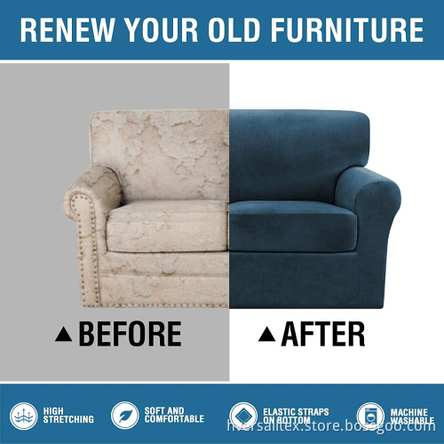Multi-Piece Stretch Sofa Couch Cover